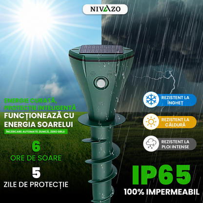 Set 2 aparate anti-cârtițe Nivazo AR08M, 3 moduri, 350 m², solar
