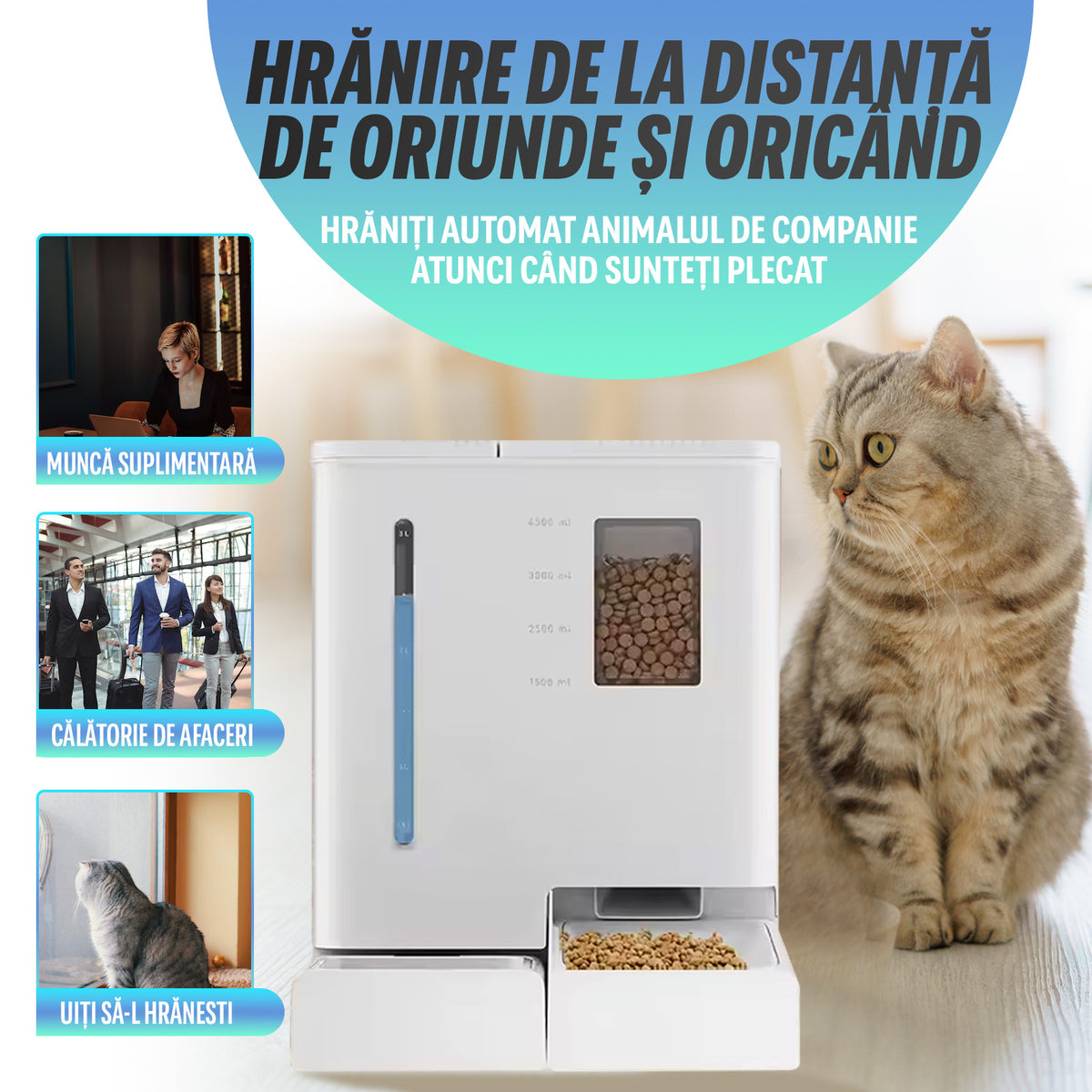 Nivazo Purrleaf 2-in-1 Automatic Feeder