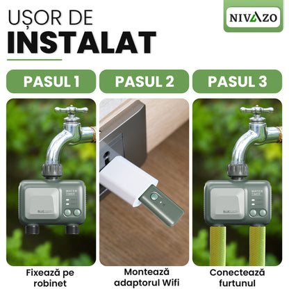 Programator irigat Nivazo® WaterMaster HCT-626, 2 zone