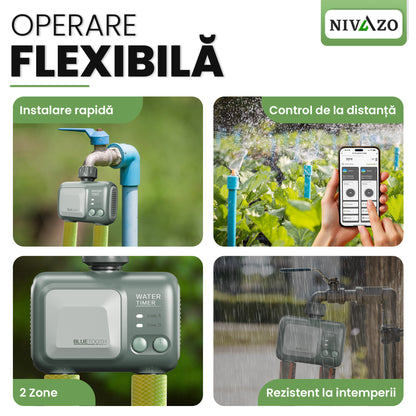 Programator irigat Nivazo® WaterMaster HCT-626, 2 zone